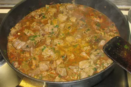 Баранина,жареная с паприкой и уксусом: шаг 4