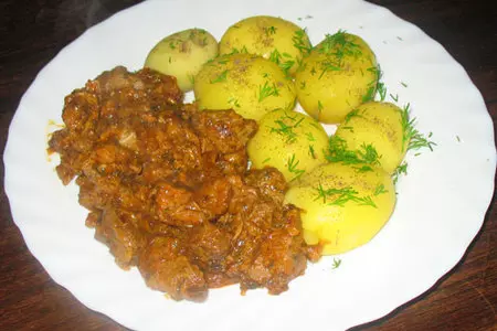 Баранина,жареная с паприкой и уксусом: шаг 6