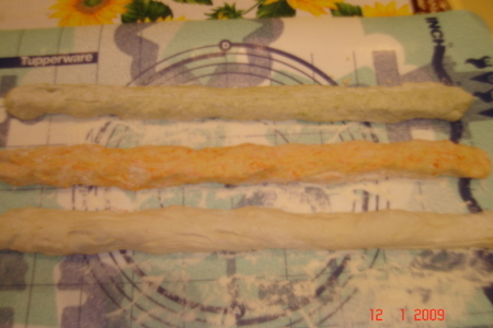 Трёхцветный хлеб: шаг 5