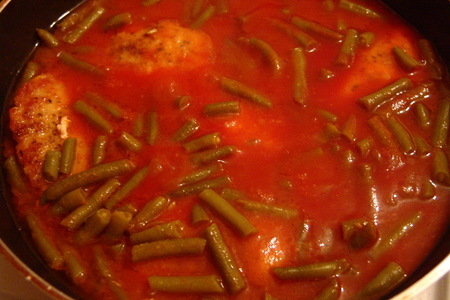 Курица с томатным соусом к пасте: шаг 7