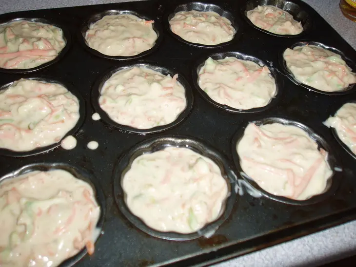 Овсяные кексы с овощами: шаг 3