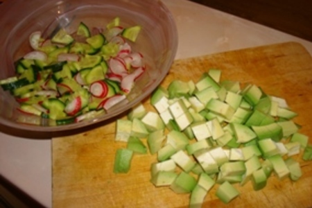 Салатик с авокадо и сыром: шаг 4