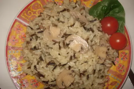 Пилафи с диким рисом и шампиньонами/версия/: шаг 2