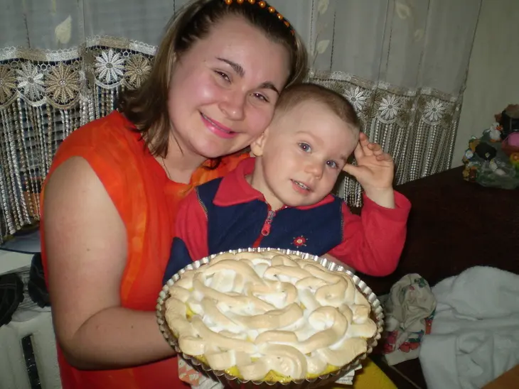 Пирог -творожник"под снегом": шаг 2