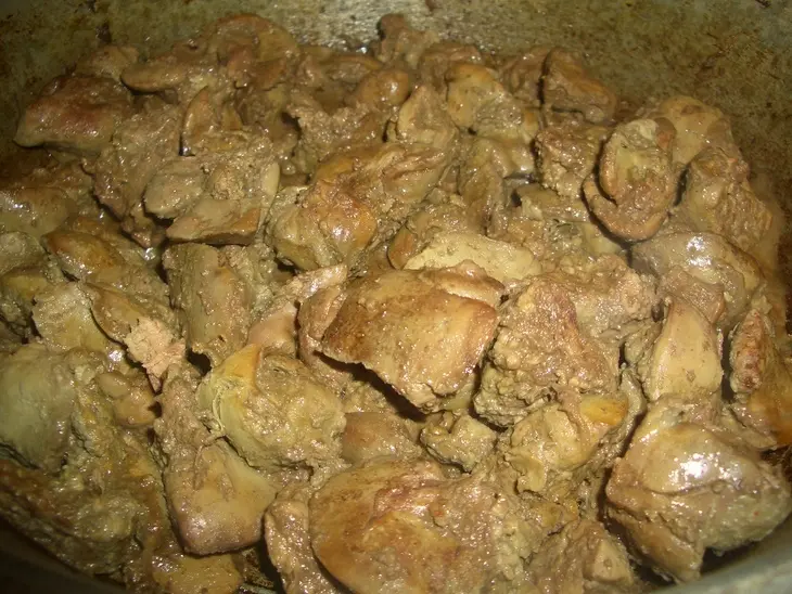 Куриная печень в сырной корочке: шаг 3