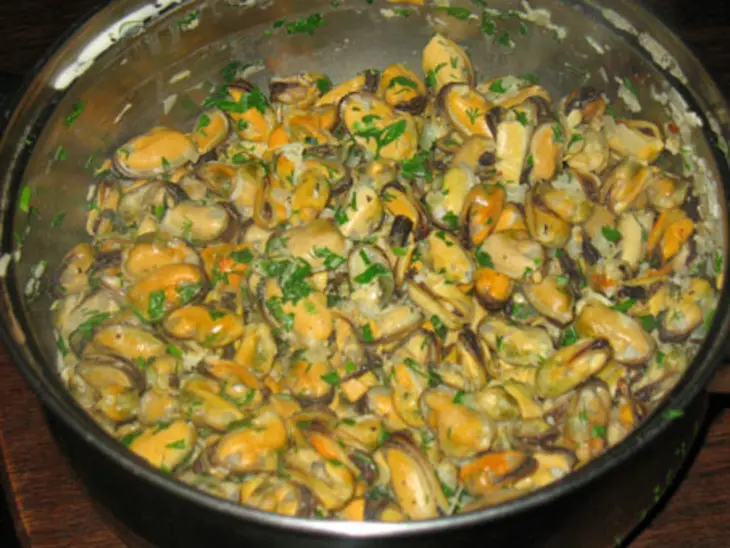 Блины с морскими ракушками: шаг 2