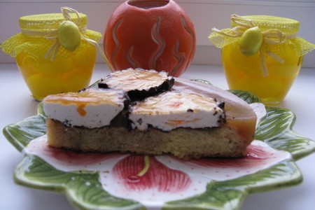 Бисквит из манной крупы-торт-пирог "юлия" из него: шаг 5