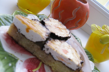 Бисквит из манной крупы-торт-пирог "юлия" из него: шаг 6