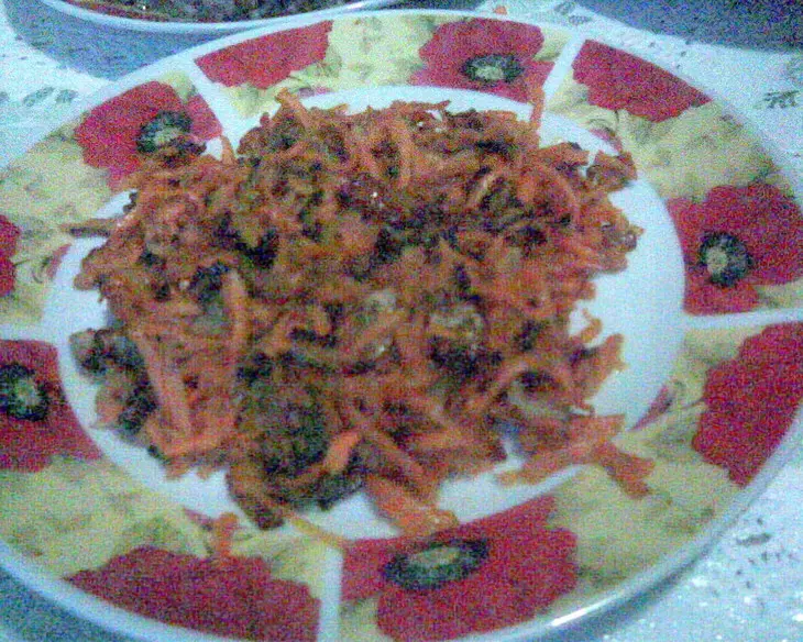 Пикантная рисовая запеканочка с куриной печенью и черносливом: шаг 3