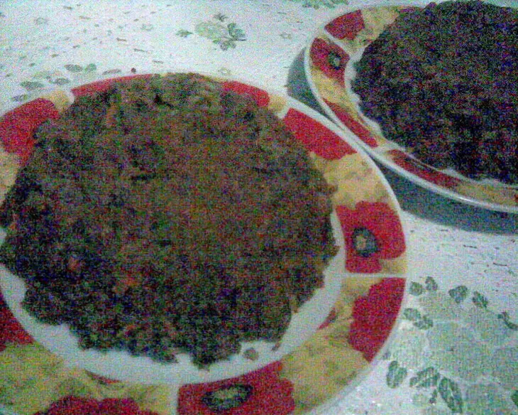 Пикантная рисовая запеканочка с куриной печенью и черносливом: шаг 5