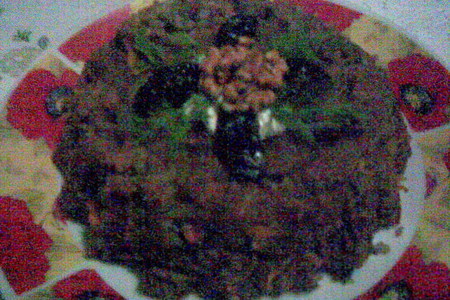 Пикантная рисовая запеканочка с куриной печенью и черносливом: шаг 8