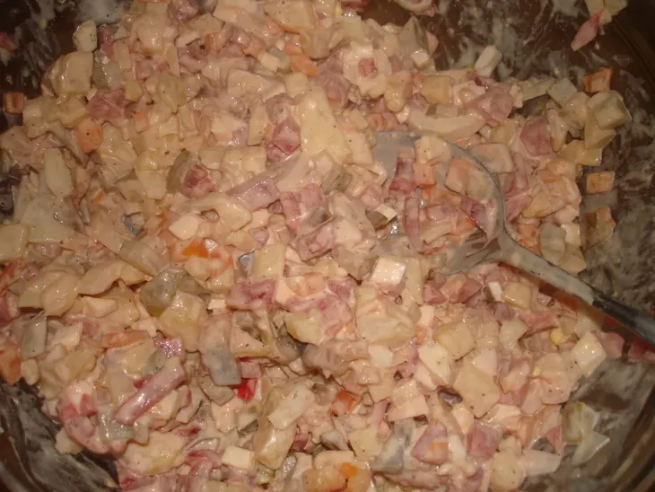 Винегрет с селедкой: шаг 3