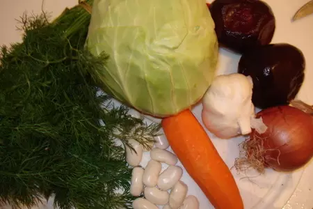 Ещё раз борщ" вкуснятина"с пампушками и маленькими хитростями: шаг 1