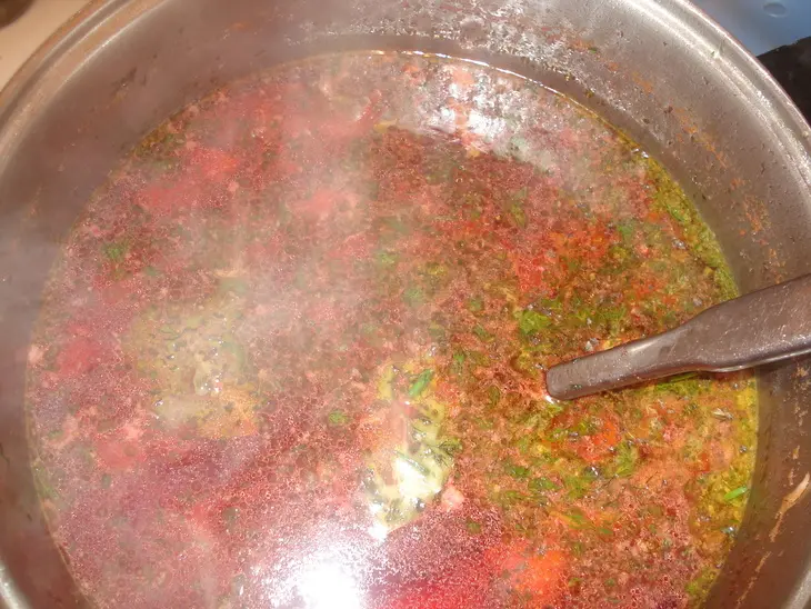 Ещё раз борщ" вкуснятина"с пампушками и маленькими хитростями: шаг 3