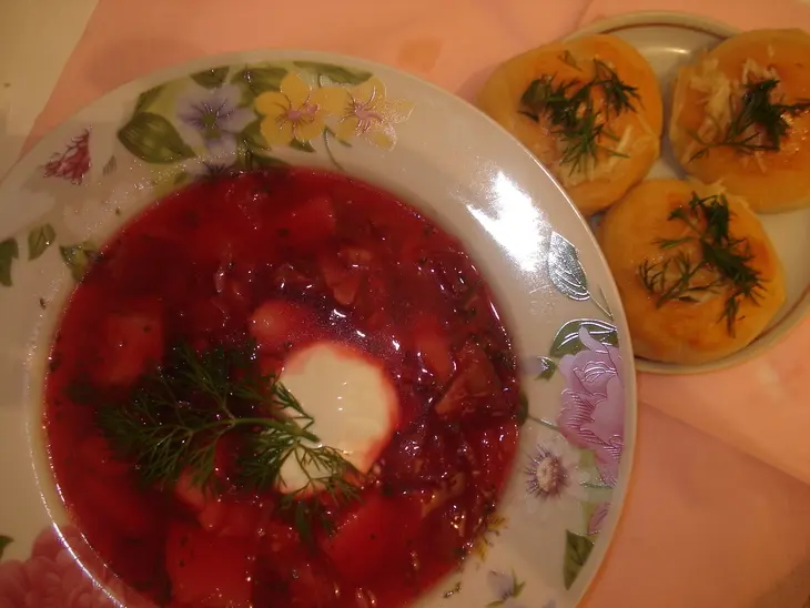 Ещё раз борщ" вкуснятина"с пампушками и маленькими хитростями: шаг 4