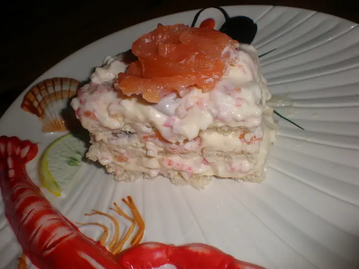 Рыбный торт: шаг 8