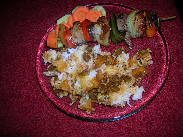 Lubya- рис со стручковой фасолью и корицей: шаг 2