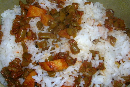 Lubya- рис со стручковой фасолью и корицей: шаг 5