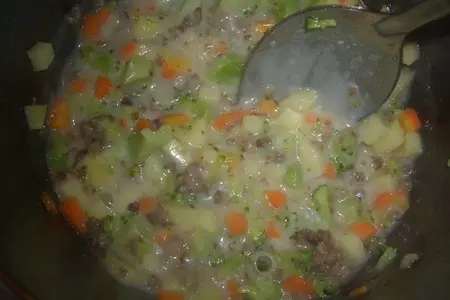 Тушеные овощи с мясом (с1 года): шаг 5