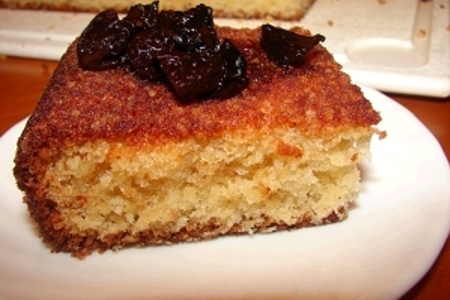 Пирог из кускуса с сиропом из чернослива: шаг 7