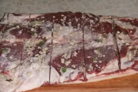 Рулет из свиной грудинки: шаг 5