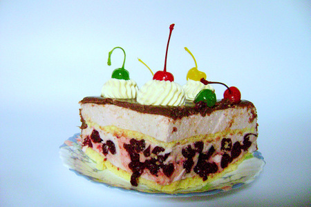 Торт  "наташа"(суфле  вариант "птичьего молока" 3 торта, одна основа): шаг 1