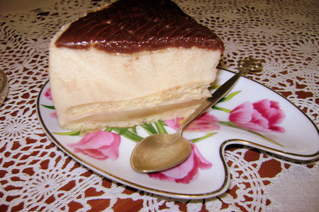 Торт  "наташа"(суфле  вариант "птичьего молока" 3 торта, одна основа): шаг 4