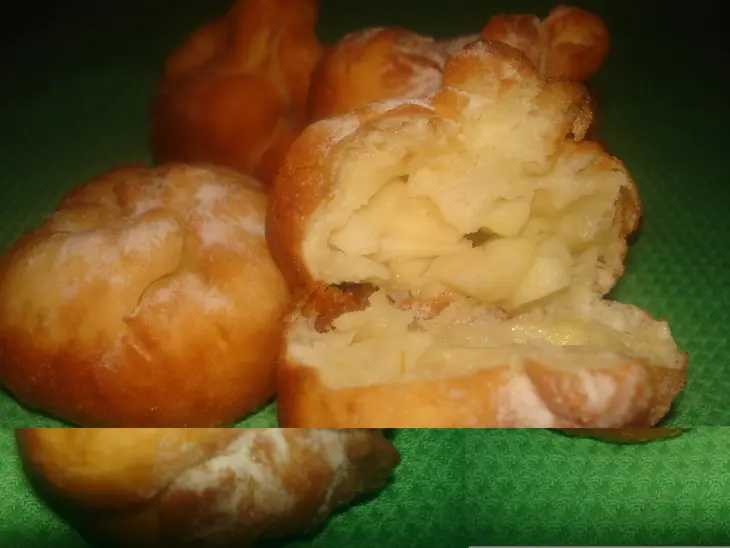 Пончики с яблоками: шаг 3