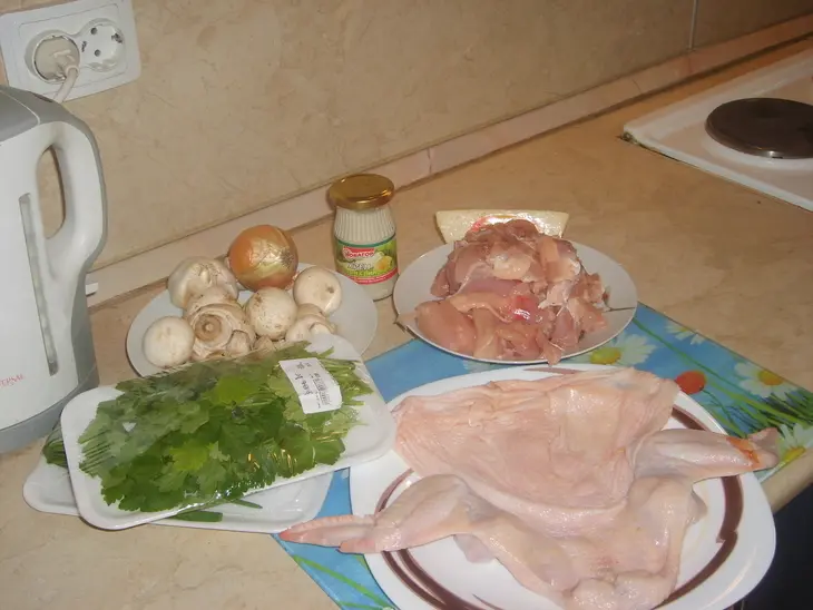 Курица...фаршированная.. дубльстописят!! мой первый куренок!: шаг 1