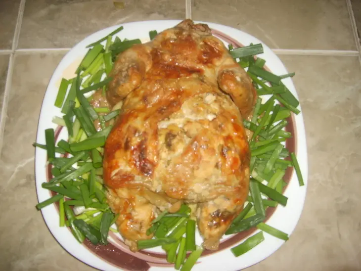Курица...фаршированная.. дубльстописят!! мой первый куренок!: шаг 2