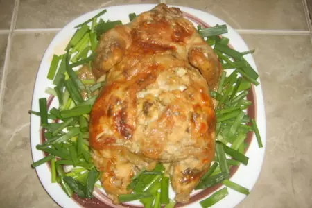 Курица...фаршированная.. дубльстописят!! мой первый куренок!: шаг 2