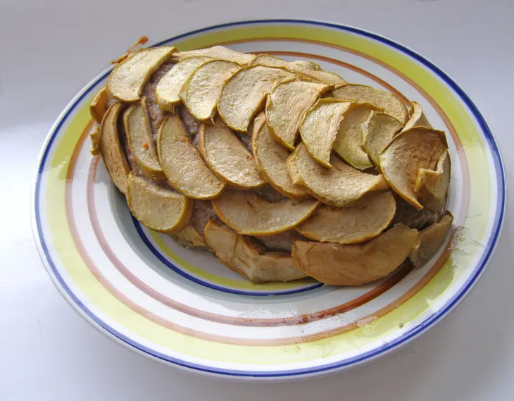 Мясной батон с яблоками(apple meatloaf): шаг 6