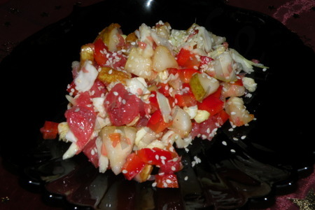 Необычный салат с грейпфрутом: шаг 4