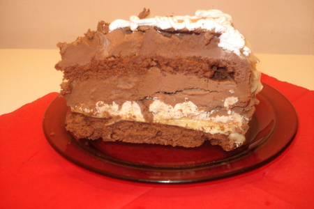 Торт безе шоколадный "татьянин день": шаг 7