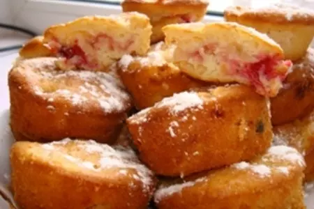 Маффины с яблоками и клюквой: шаг 7