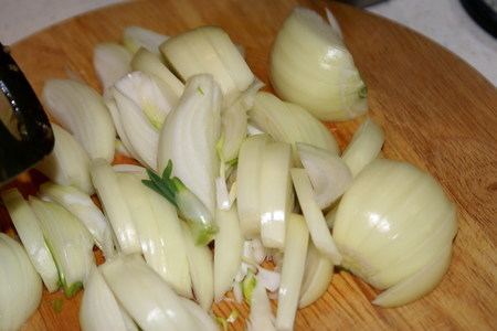 Сёмга в имбирно-соевом маринаде с обжаренными овощами: шаг 3