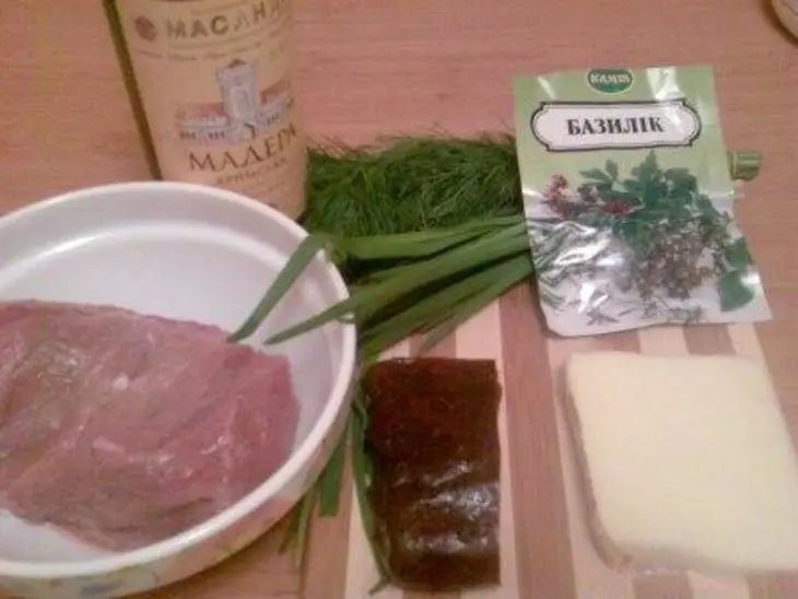 Телятина saltinbocca: шаг 1