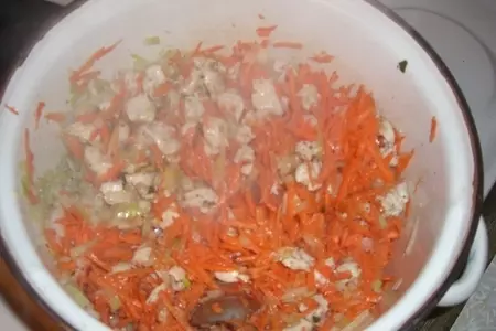 Плов рыжик с филе курицы: шаг 6