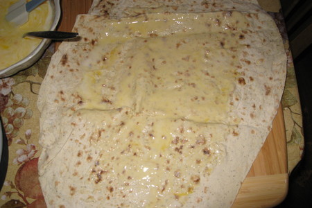 Пирог из лаваша с сыром: шаг 4