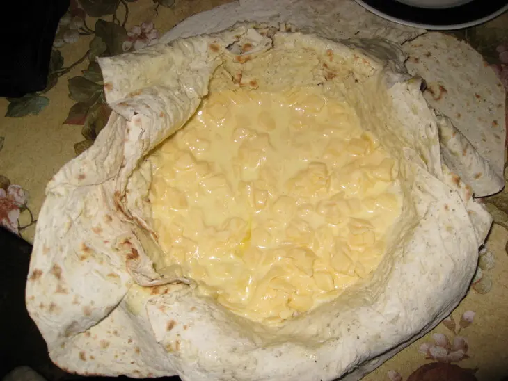 Пирог из лаваша с сыром: шаг 6