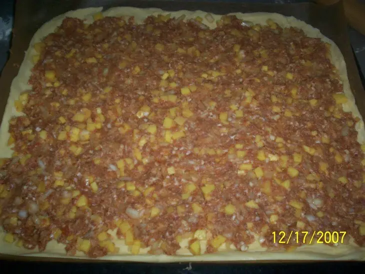 Пирог с мясом: шаг 1