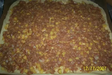 Пирог с мясом: шаг 1