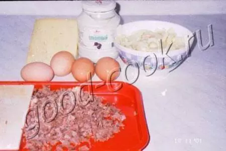 Салат "мужской каприз": шаг 2