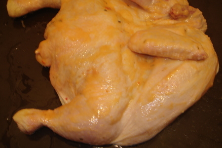 Курица запеченая с чесночным соусом и картофелем   по-особому: шаг 3