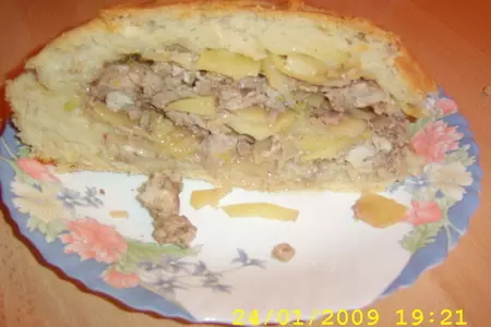 Пирог с мясом и картошкой.: шаг 8