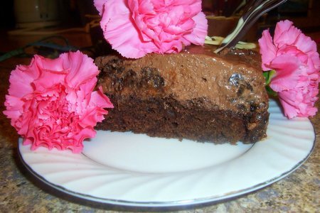 Торт "шоколадно-бархатный c черносливом": шаг 4