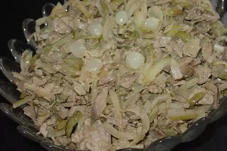 Салат с печени.: шаг 1