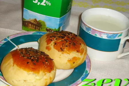 Погоча - турецкие булочки с сыром и кунжутом: шаг 8