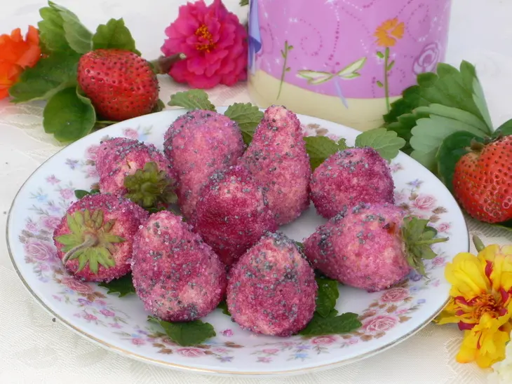 Печенье клубничка: шаг 2