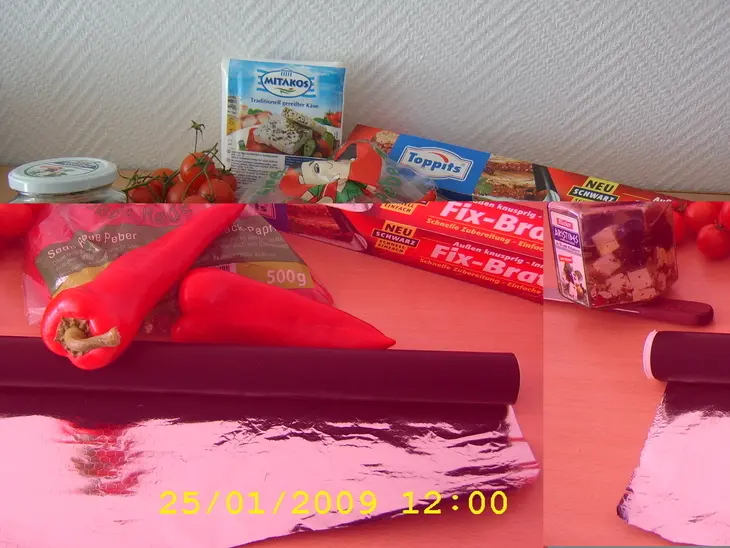 Запеченые перцы с брынзой: шаг 1